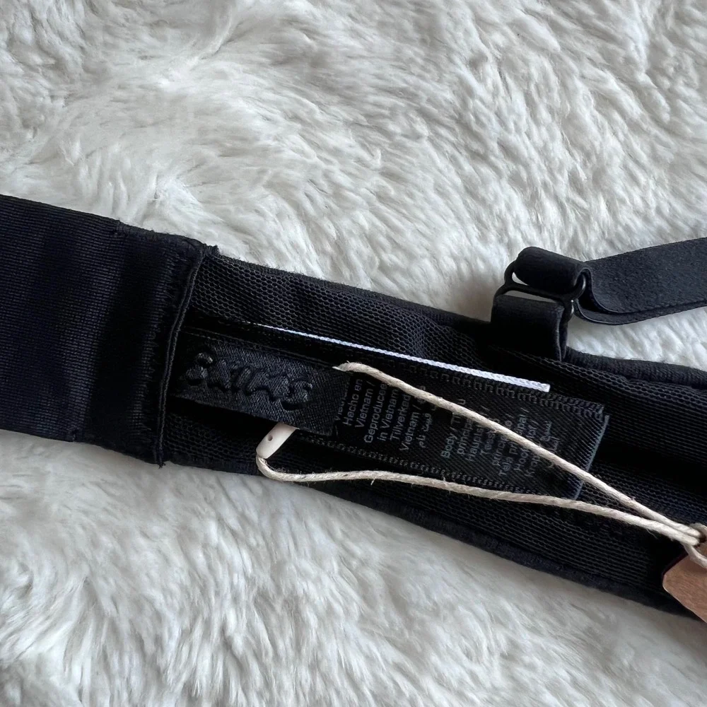 SKIMS Cotton Jersey T-Shirt Bra Soot Black Underwire BR-UWR-0637 Size 36C NEW